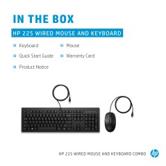 HP 225 Wired Mouse and Keyboard